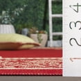 thumbnail image 4 of SAFAVIEH Courtyard Claire Rooster Indoor/Outdoor Runner Rug, 2'3" x 6'7", Red/Natural, 4 of 11