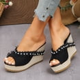 thumbnail image 2 of enyan Dressy Comfortable Summer Open Toe Ankle Strap Buckle Women Sandal Womens Platform Shoes,C,Size 9.5, 2 of 7