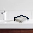 thumbnail image 5 of Luxurious 100% Cotton Bath Towel: Plush, Absorbent, and Elegantly Designed with Navy Blue Frame | Large 35x72cm Size for Adults | Perfect for Home, Spa, or Gym | Machine Washable,, 5 of 5