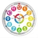 thumbnail image 1 of Reloj de Pared para Niños: Reloj Didáctico A Pilas, Sin Tictac, Ideal para Dormitorios y Salas de Juegos Infantiles., 1 of 5