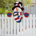 thumbnail image 4 of Dserhfy Snowman Fence Peeker Christmas Decoration Funny Wooden Christmas Fence Ornament Cute Snowman Peeking Yard Sign for Garden Courtyard Wall Holiday Home Decor, 4 of 7