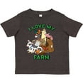 thumbnail image 3 of Inktastic I Love My Farm with Happy Farm Animals Boys or Girls Toddler T-Shirt, 3 of 5