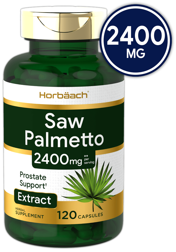 Saw Palmetto Extract | 2400mg | 120 Capsules | Gluten Free Supplement ...