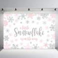 thumbnail image 1 of Fondo fotográfico MEHOFOND Winter Snowflake de 2,1 x 1,5 m para baby shower, 1 of 6