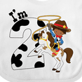 thumbnail image 4 of Inktastic I'm Two-cowboy Riding Horse Birthday Boys Baby Bib, 4 of 4