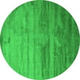 thumbnail image 1 of Ahgly Company Indoor Round Abstract Green Contemporary Area Rugs, 3' Round, 1 of 1