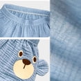 thumbnail image 5 of Twczz Baby Boys Harem Shorts- Soft Cotton Elastic Waist Cute Baggy Play Shorts Blue Size 6-24 Months, 5 of 6