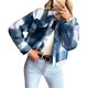 thumbnail image 3 of Txlixc Chaqueta a cuadros de otoño e invierno para mujeres Txlixc moda, 3 of 7