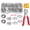 200 Set,Silver, variant on 100 Sets Metal Snaps Buttons with Fastener Pliers Press Tool Kit, Silver Hollow Snaps Perfect for DIY Crafts Clothes Hats and Sewing, Snap Button Fasteners Kit for Clothing Sewing (9.5mm / 400 PCS)