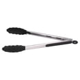 thumbnail image 4 of Pinzas para alimentos Clip para alimentos antideslizante resistente al calor de silicona de acero inoxidable para ensalada de pan (negro), 4 of 14