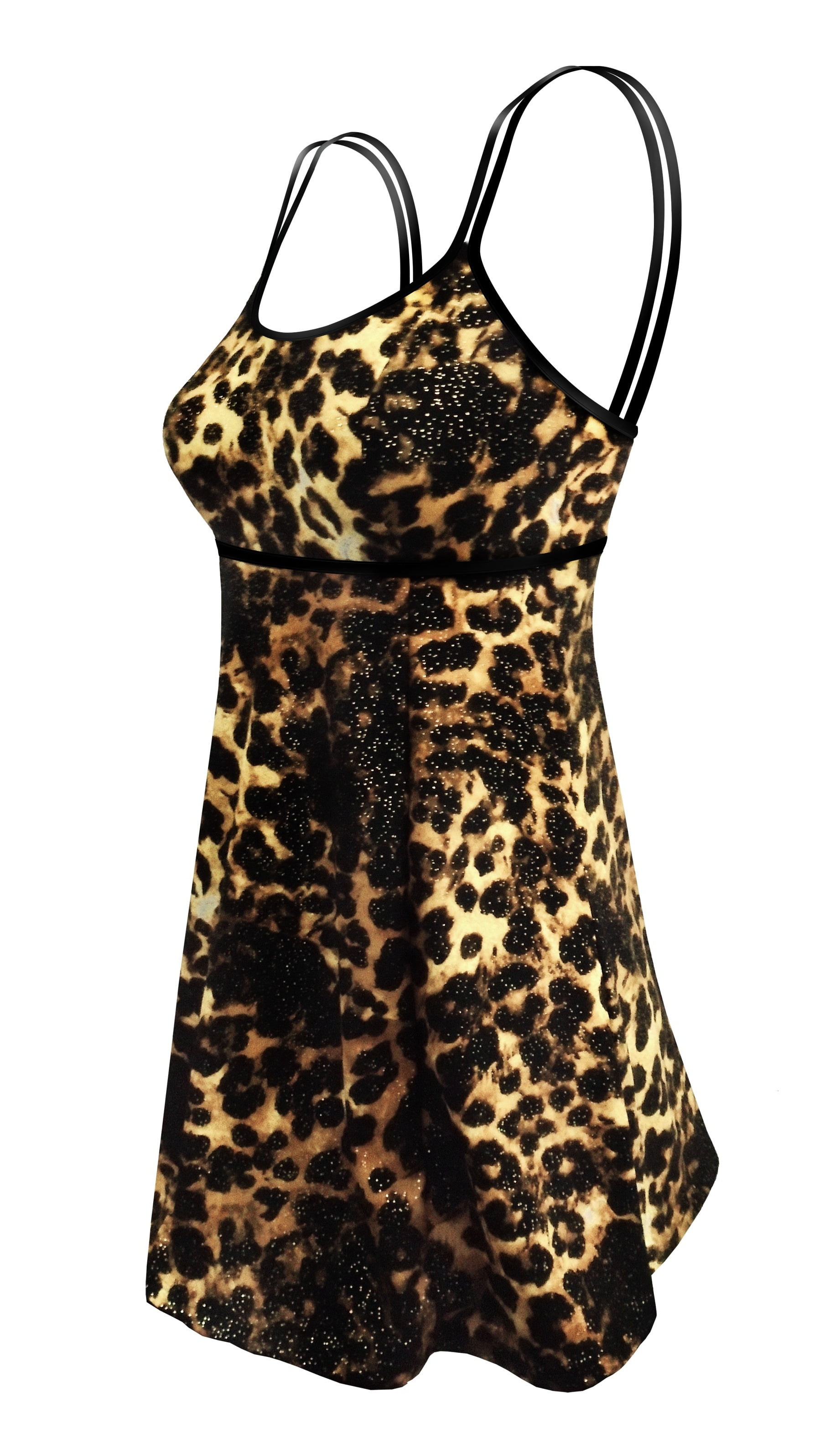 leopard swim dress