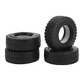 thumbnail image 2 of 1.55 Inch Soft Rubber Wheel Tires,  Grip RC Car Tires Strong Cushioning 4Pcs Sponge Lining Black  for Remote Control Car, 2 of 7