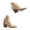 Beige, variant on Chelsea Ankle Boots for Women Chunky Stacked Heel Booties Vintage Western Short Boots