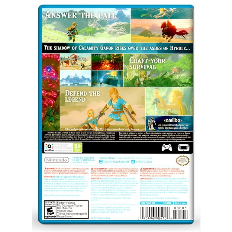 The Legend Of Zelda Breath Of The Wild Wii U New Sealed for Sale in  Turlock, CA - OfferUp