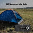 thumbnail image 3 of AM/FM Emergency Radio with Solar and Hand Crank, SOS Alarm, 4 Modes Flashlight (blue), survival gear., 3 of 5