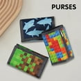 thumbnail image 2 of Childrens Wallet ,Foldable Canvas Coin Purse Primary ,School Student Card Bag, Multifunctional Wallet ,Student Cartoon Money Cli 1, 2 of 6