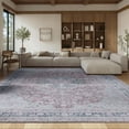 thumbnail image 5 of SAFAVIEH Tucson Stacy Traditional Machine Washable Area Rug, 9' x 12', Rust/Sage, 5 of 15