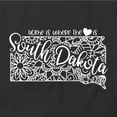 thumbnail image 2 of Home Is Where The Heart Is - South Dakota T-Shirt | White Tee Gift, 2 of 5