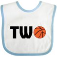 thumbnail image 3 of Inktastic Second Birthday Basketball Two Boys or Girls Baby Bib, 3 of 4
