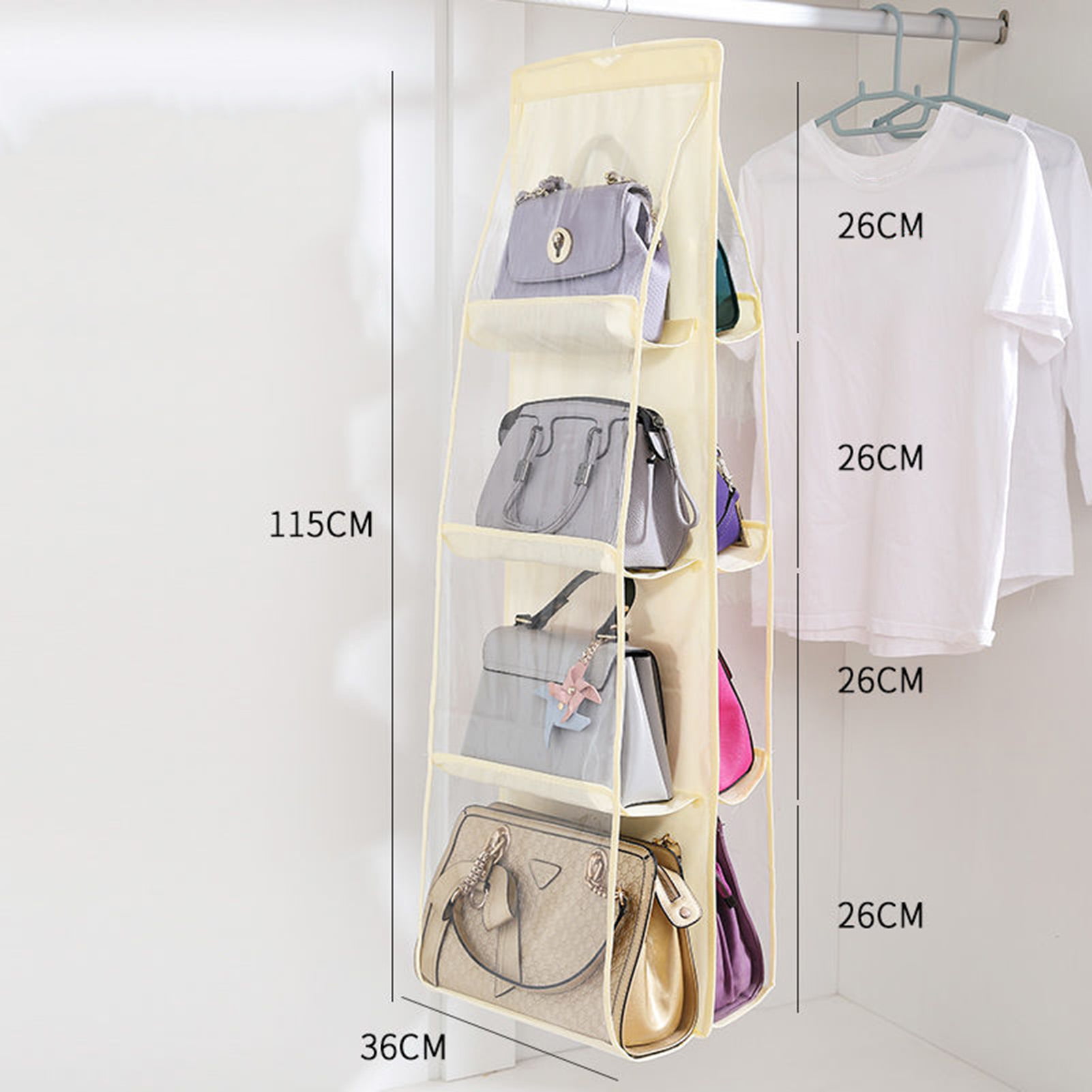 Moryimi Purse Organizer for Closet, Adjustable Clear Shelf Dividers Purse  Bag Divider for Closet Organizer, Handbag Organizers for Closets :  Amazon.ca: Home