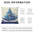 thumbnail image 5 of GOSMITH  Merry Christmas Happy Hanukkah Throw Pillow Covers, Holiday Tree Star Cushion Case for Sofa Couch, 5 of 5