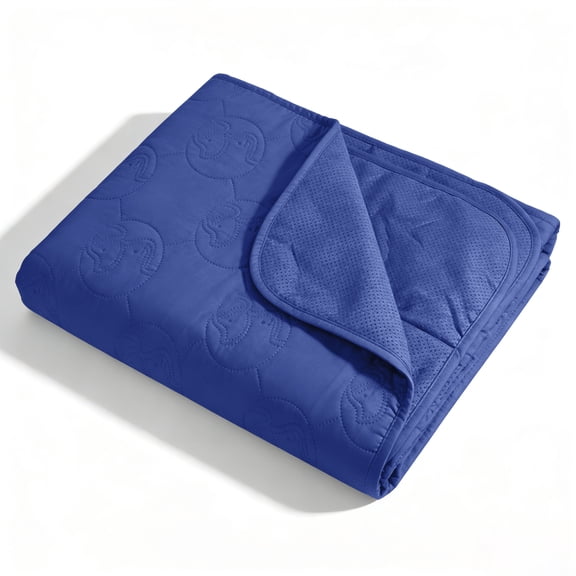 Kritter Planet Waterproof Dog Blanket for Couch, Washable Pet Couch Cover, Non-slip Bed Sofa Furniture Protector Mat, Navy, 60''x50''.