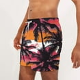 thumbnail image 4 of Odeerbi Mens Swim Trunks Hawaiian Tropical Print Bord Shorts Summer Beach Swimming Trunks Loose Beach Shorts with Pocket Swimming Pants Multicolor, 4 of 6