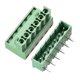 thumbnail image 1 of Conector de bloque de terminales de tornillo PCB de ángulo recto de 5.08mm de 6 pines 5 juegos, 1 of 6