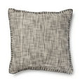thumbnail image 2 of Better Homes & Gardens Reversible Stripe Decorative Square Pillow, 20" x 20", Black, 1 per Pack, 2 of 3