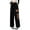 Black, variant on OSOLU Solid Color Women Loose Fit Elastic Drawstring Joggers Pants Workout Casual Butterfly Print Baggy Trousers Running Yoga Gym Plus Sport Harem Pants Sweatpants With Pockets Everyday Bottoms