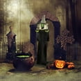 thumbnail image 4 of Haunted Hill Farm Sorcière Debout 72 Pouces avec Livre Animatronic, 4 of 4