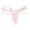 White, variant on CENTIE Exotic Mens Thong with Lace and Delicate Straps for Play Red One Size