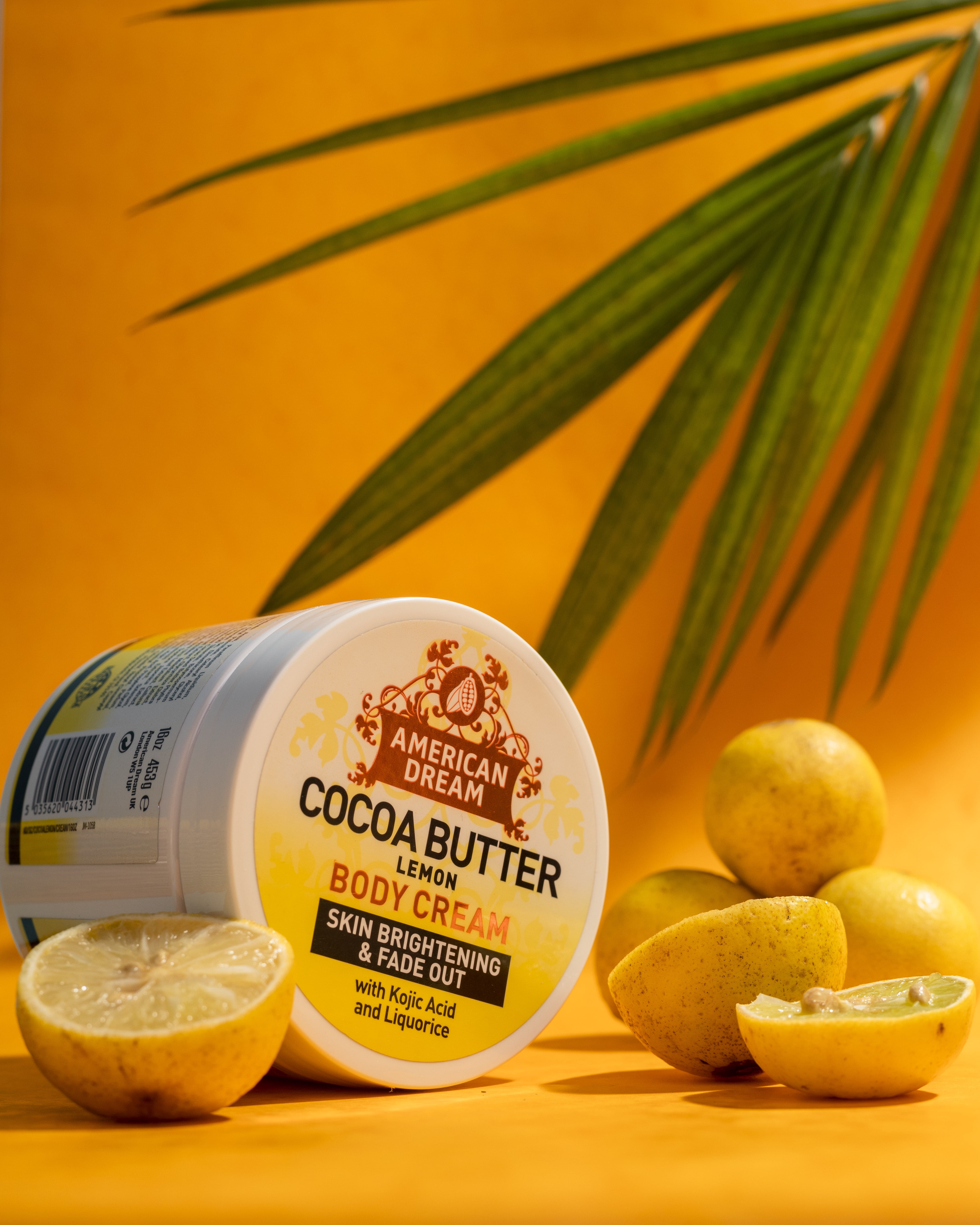 American Dream Cocoa Butter Lemon Body Cream, All Natural Ingredients