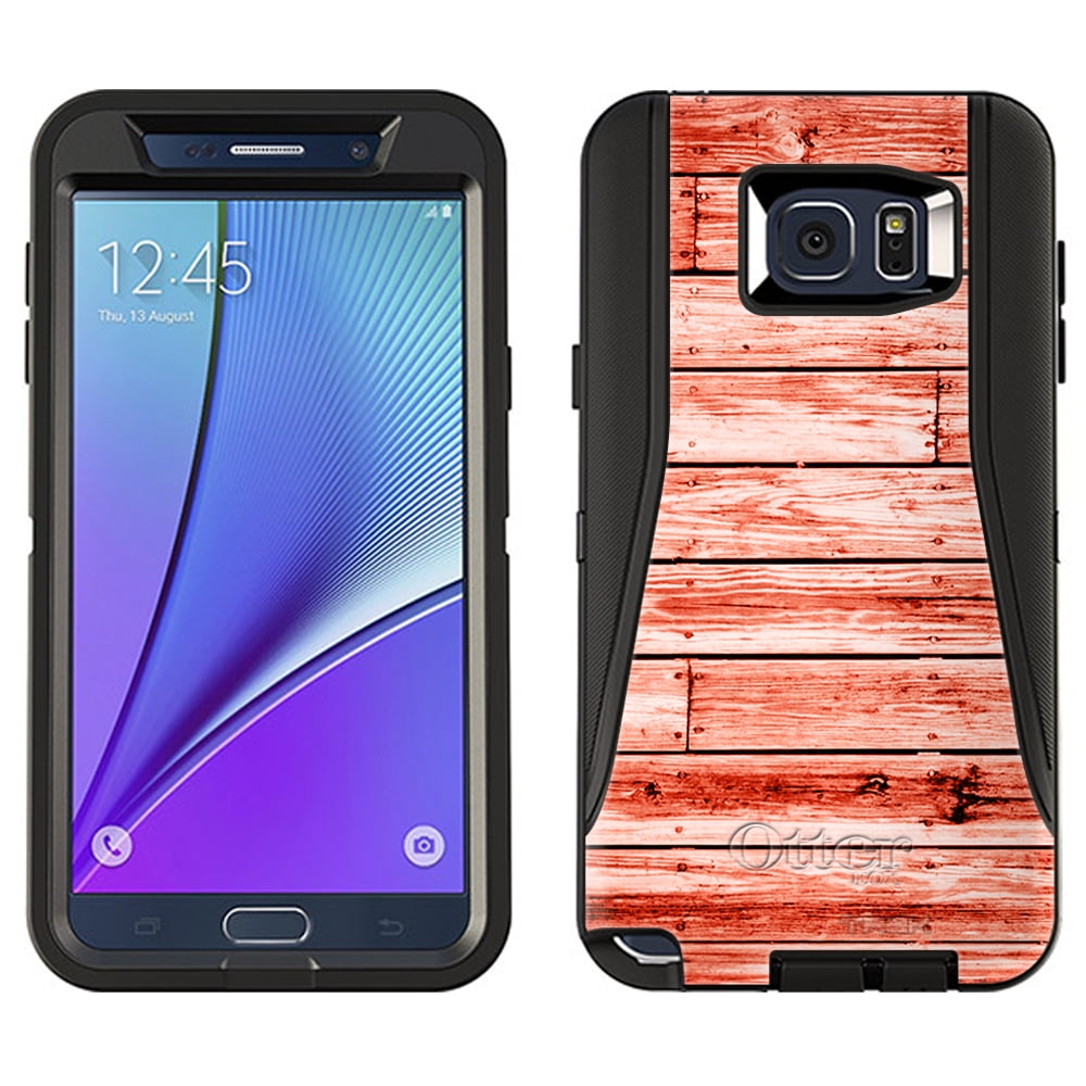 OtterBox Defender Samsung Galaxy Note 5 Case - Red Wood F   loors OtterBox