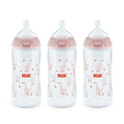 NUK Woodlands Baby Bottle with Perfect Fit Nipple, 10 oz, 3-Pack, Medium Flow (Girl)
