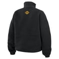 thumbnail image 3 of Women's WEAR by Erin Andrews  Black Pittsburgh Penguins Polar Fleece Half-Zip Jacket, 3 of 5