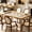 Light Walnut, variant on Reasea 66"x 39" Solid Wood Board Game Dining Table with Removable Top, PU Leather Mat, 4 Cup Holders & 4 Hobby Trays, Seats 4-6, Light Walnut