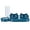 Navy Blue, variant on CIYISON Elegant Cat Bowl Food Bowls Dish Set Anti-overturning Water Dispenser