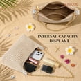 thumbnail image 6 of JASGOOD Beach Bags for Women Summer Straw Purse Boho Woven Shoulder Bag Vacation Handbag Crochet Purse, 6 of 9
