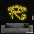 thumbnail image 3 of Craftnamesign Eye Of Horus Neon Sign, Bedroom Decor, Eye of Ra LED Sign, 3 of 4