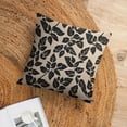 thumbnail image 6 of Sofa Pillows Black Leaves Cushion Covers 16"x16" Vintage Leaf Plant Throw Pillow Cover Decor for Sofa Couch, 6 of 7