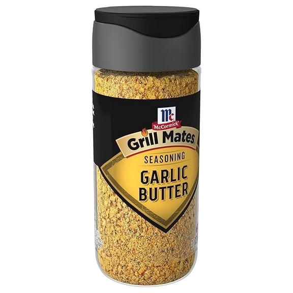 Pack of 1 McCormick Grill Mates Garlic Butter Seasoning, 3.1 oz