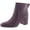 Plum Leather, variant on Franco Sarto Womens Tina Leather Square Toe Booties