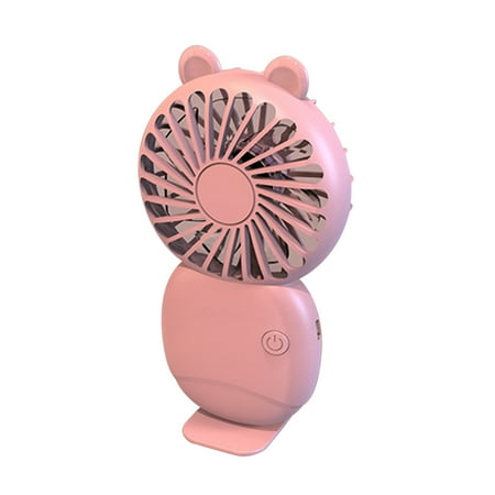 

lulshou Handheld Fan Clearance Handheld Pocket Mini Fan Portable With Bracket Desktop USB Charging Electric Fan for Travel Outdoor