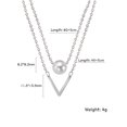 thumbnail image 1 of Skyrim Tiny Heart Choker Necklaces Stainless Steel Double Layered Beads Chain Necklace Women Aesthetic Jewelry Mother Day Gift45-50cm Gao Jinjia LED, 1 of 2