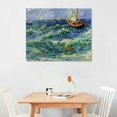 thumbnail image 2 of COMIO Vincent Van Gogh Wall Art,Seascape at Saintes Maries Print Poster,Sea Pictures for Bedroom Living room Home Wall Decor, 2 of 6