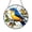 Stained Glass 5.9 Inch, variant on Winter Songbird Glass Window Panel, Snowy Branch Inspired Wildlife Art, Decorative Light Catching Glass Hanging for Nature Themed Home Window Display
