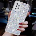 thumbnail image 3 of For Samsung Galaxy A23 5G Case,Cute Glitter Bling Twinkle Stardust with Drop Protection Shockproof Soft TPU Slim Flexible Phone Case Girls/Women Protective case for Samsung A23 5G,White, 3 of 6