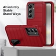 thumbnail image 5 of Dteck for Samsung Galaxy S24 Case with Invisible Kickstand, 10FT Military Protection S24 Case, Heavy Duty Shockproof S24 Phone Case Non-Slip Slim Case for Samsung S24 5G,Red Black, 5 of 7