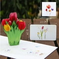 thumbnail image 6 of Dalidasy 1Pcs 3D Flower Greeting Teachers Day Greeting Tulip Blessing Small 3D Birthday Message 3D Tulip Greeting Cards for School Store Party, 6 of 10